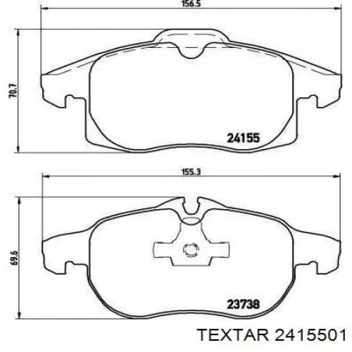 Pastillas de freno delanteras Opel Vectra