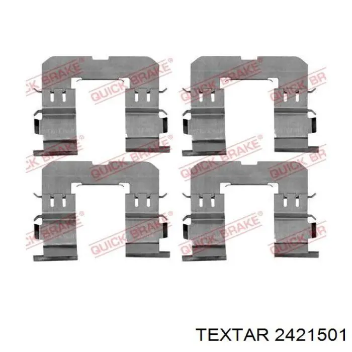 2421501 Textar pastillas de freno traseras