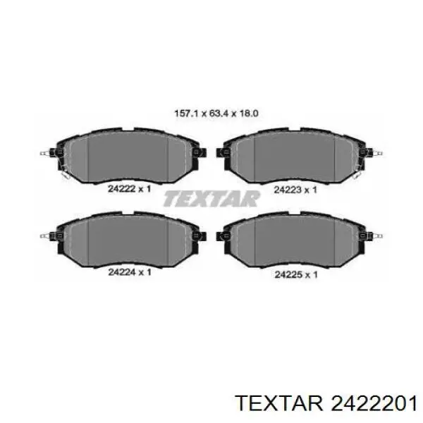 Pastillas freno delanteras Textar 2422201 precio, desde 36,71 EUR