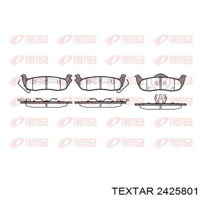 2425801 Textar pastillas de freno traseras