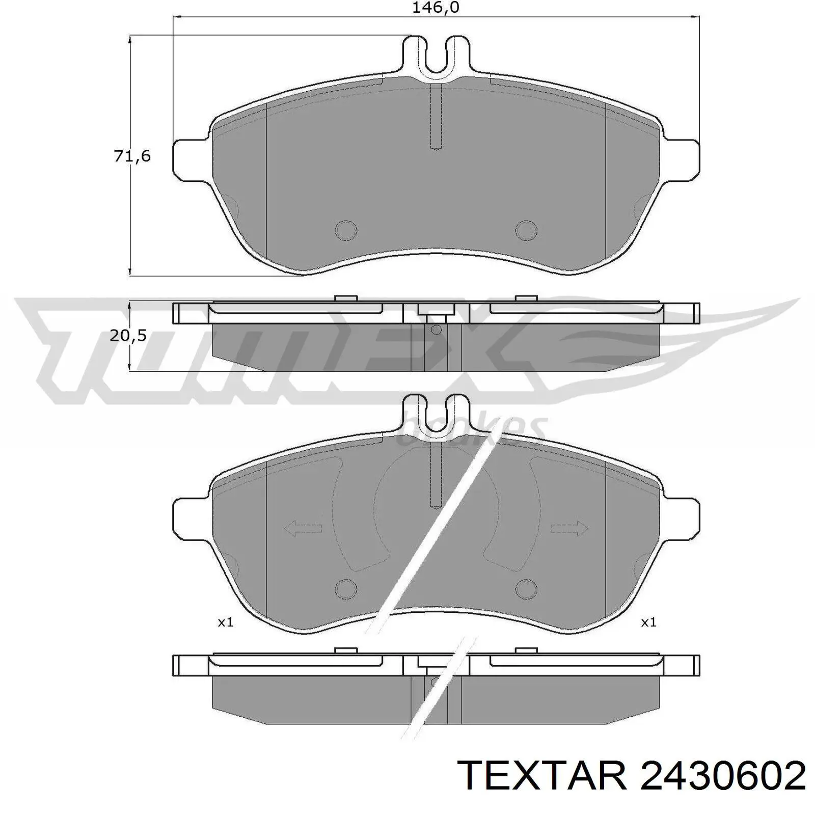 Comprar 2430602 Textar Pastillas delanteras de freno