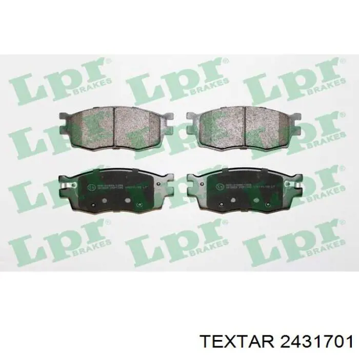 Pastillas freno delanteras Textar 2431701 precio, desde 25,07 EUR