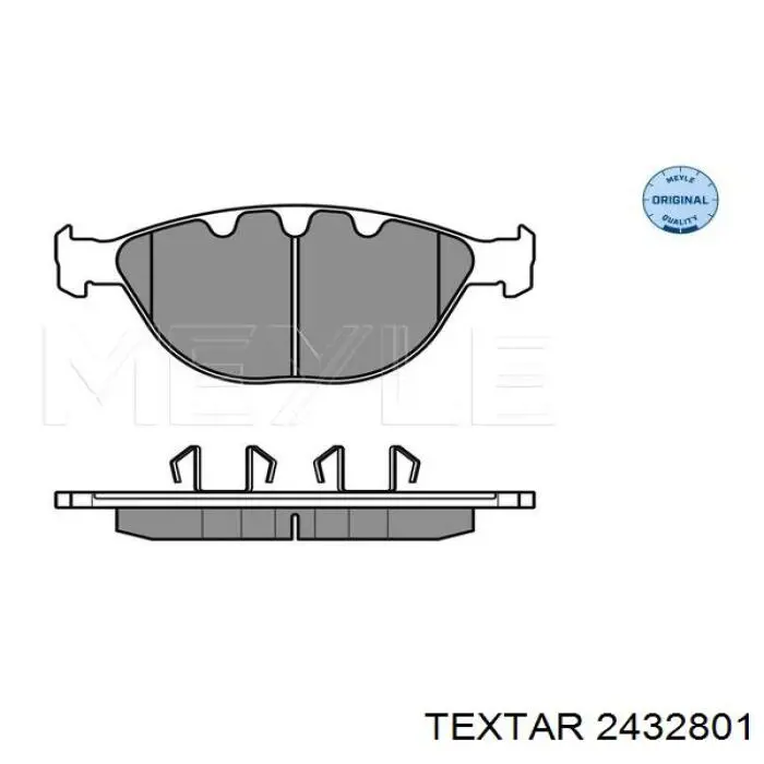 2432801 Textar pastillas de freno delanteras