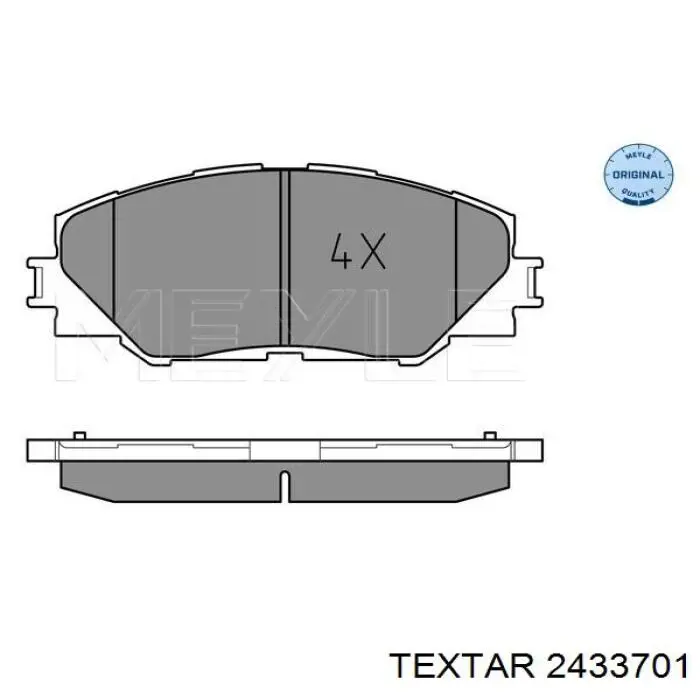 Pastillas freno delanteras Textar 2433701 precio, desde 24,75 EUR