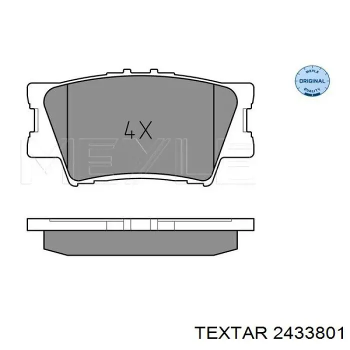 Pastillas traseras de freno Textar 2433801 precio, desde 17,39 EUR