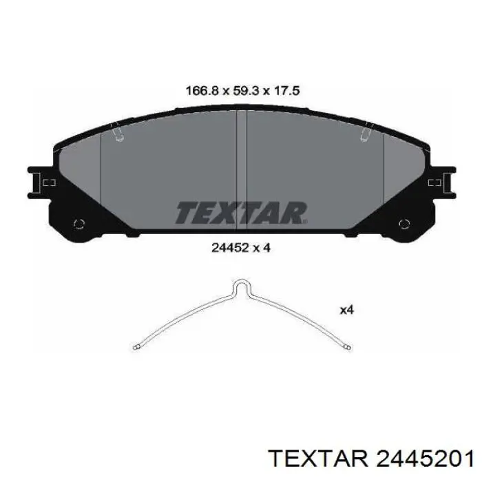 Comprar 2445201 Textar Pastillas delanteras de freno