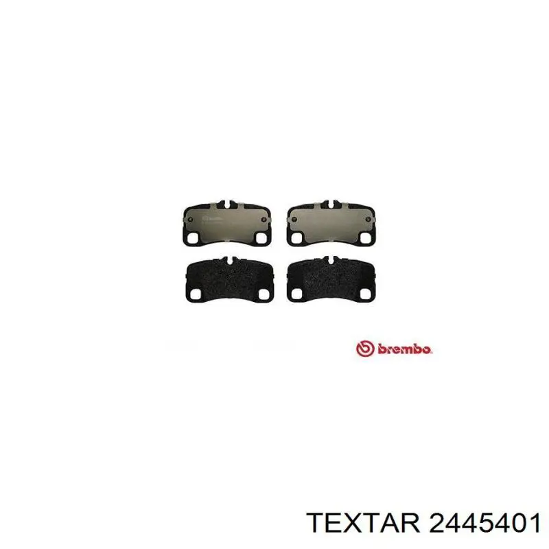 2445401 Textar pastillas de freno traseras