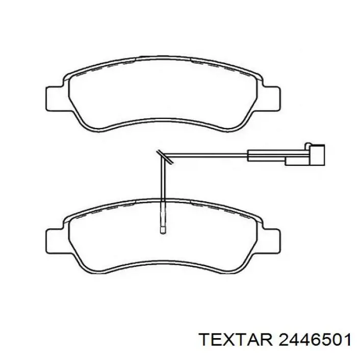 Pastillas traseras Textar 2446501