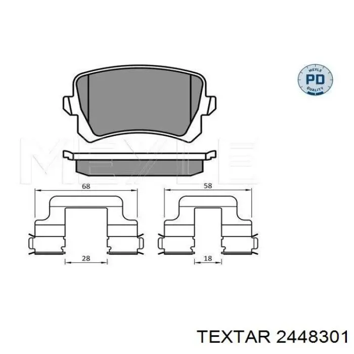 Comprar 2448301 Textar Pastillas de freno traseras