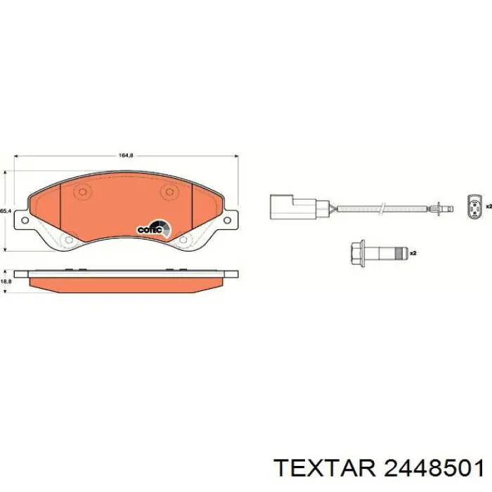 Comprar 2448501 Textar Pastillas delanteras de freno