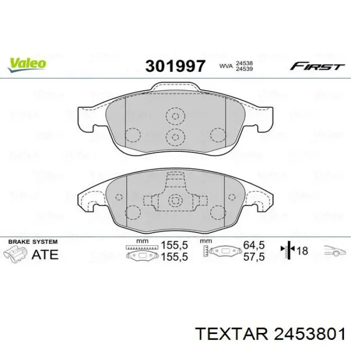 Pastillas de freno delanteras Citroen C4 UA