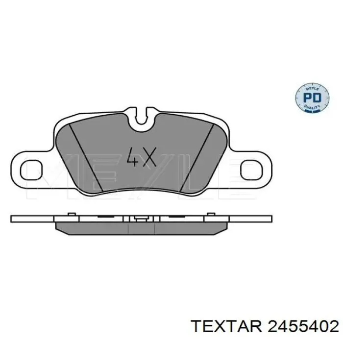 Pastillas traseras Textar 2455402