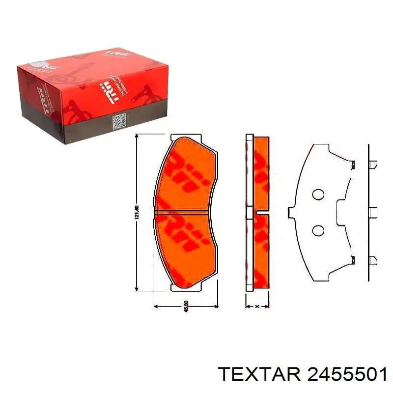 2455501 Textar pastillas de freno delanteras