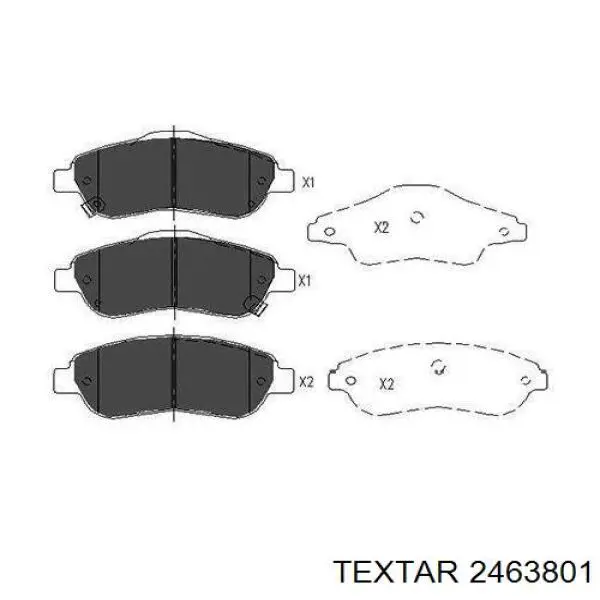 Pastillas freno delanteras Textar 2463801 precio, desde 34,53 EUR