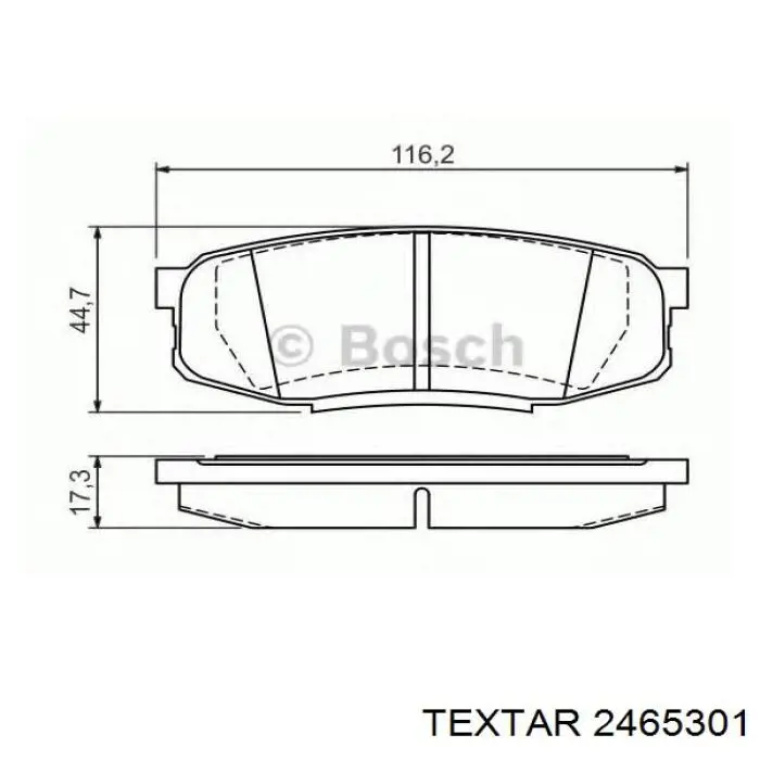Pastillas traseras de freno Textar 2465301 precio, desde 32,30 EUR