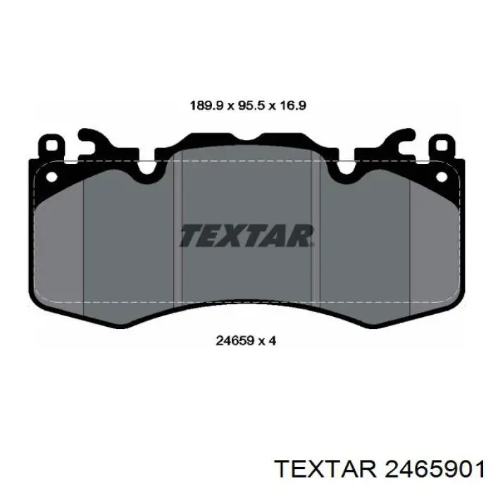 2465901 Textar pastillas de freno delanteras