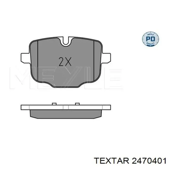 2470401 Textar pastillas de freno traseras