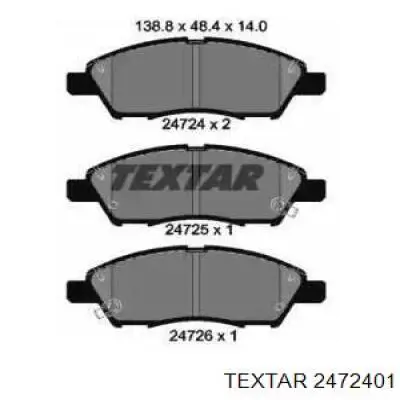 Comprar 2472401 Textar Pastillas delanteras de freno