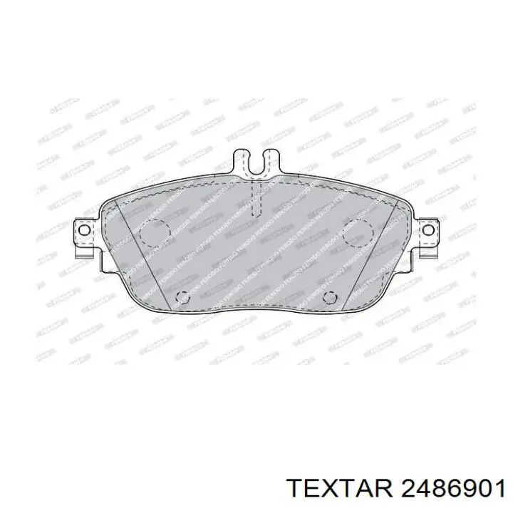 Pastillas de freno 2486901 Textar