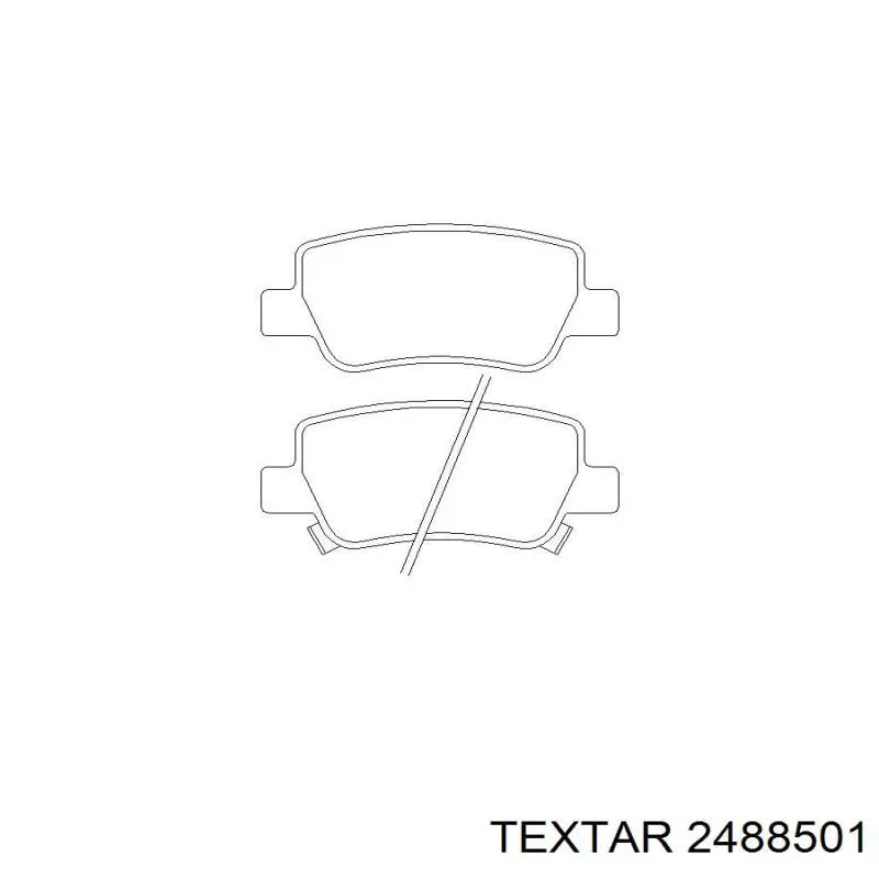 2488501 Textar pastillas de freno traseras