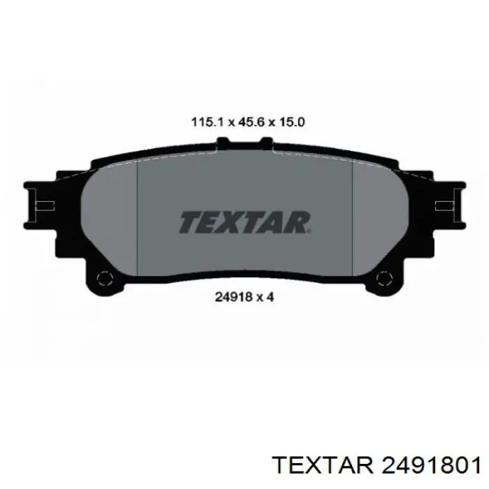 Pastillas traseras de freno Textar 2491801 precio, desde 26,91 EUR