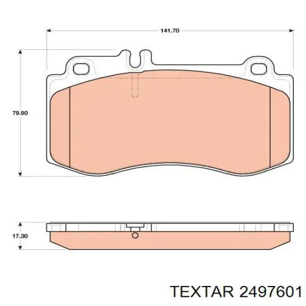 Comprar 2497601 Textar Pastillas delanteras de freno