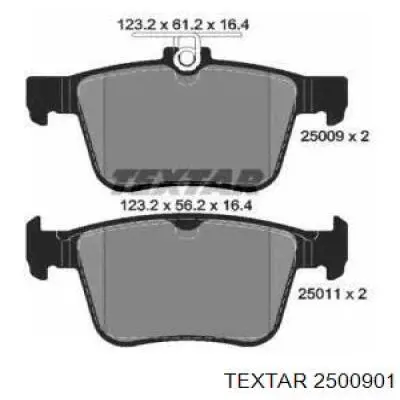 Comprar 2500901 Textar Pastillas de freno traseras