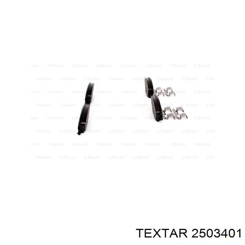 Pastillas de freno delanteras Textar 2503401