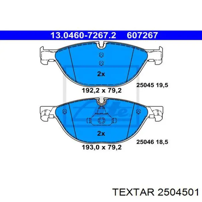 Pastillas freno delanteras Textar 2504501 precio, desde 53,24 EUR
