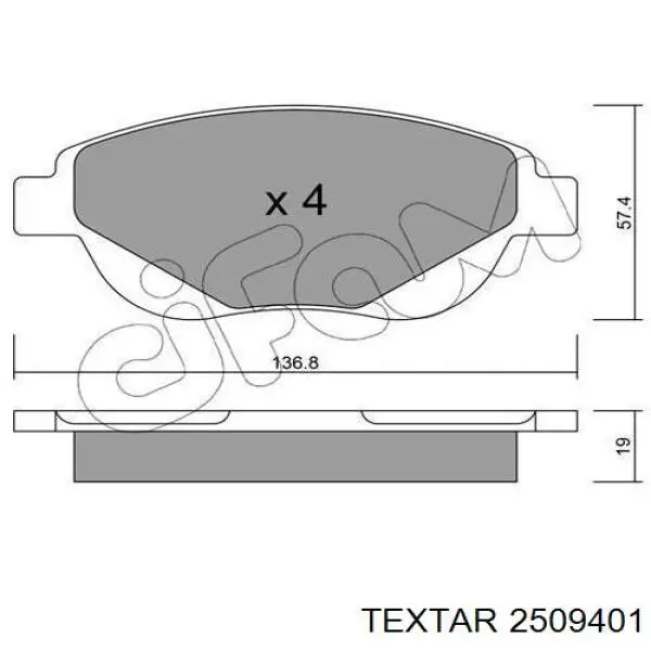 Pastillas de freno delanteras Citroen C3 1 FC