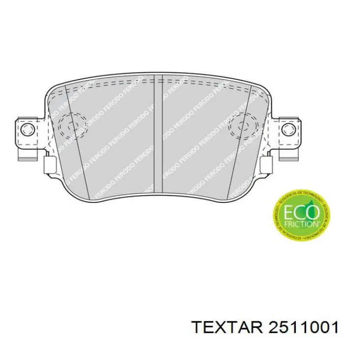 Comprar 2511001 Textar Pastillas de freno traseras