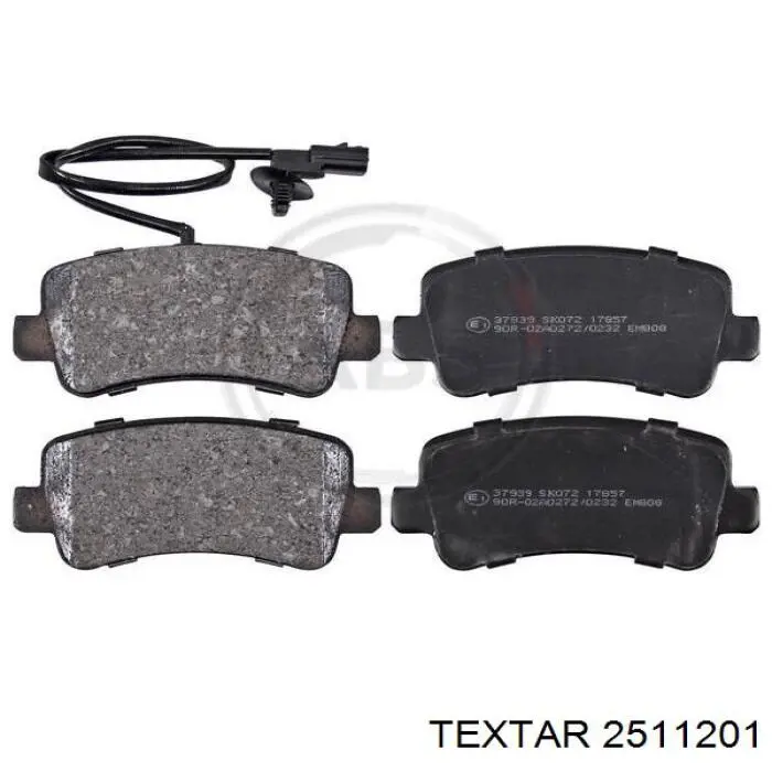 Pastillas de freno traseras 2511201 Textar