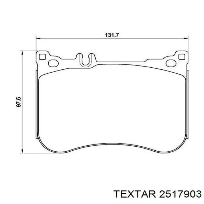 2517903 Textar pastillas de freno delanteras