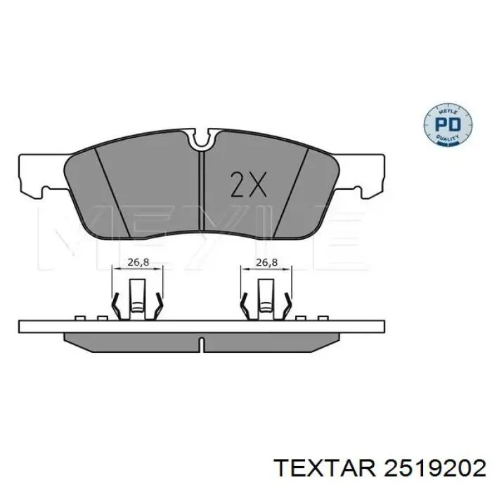 Comprar 2519202 Textar Pastillas delanteras de freno