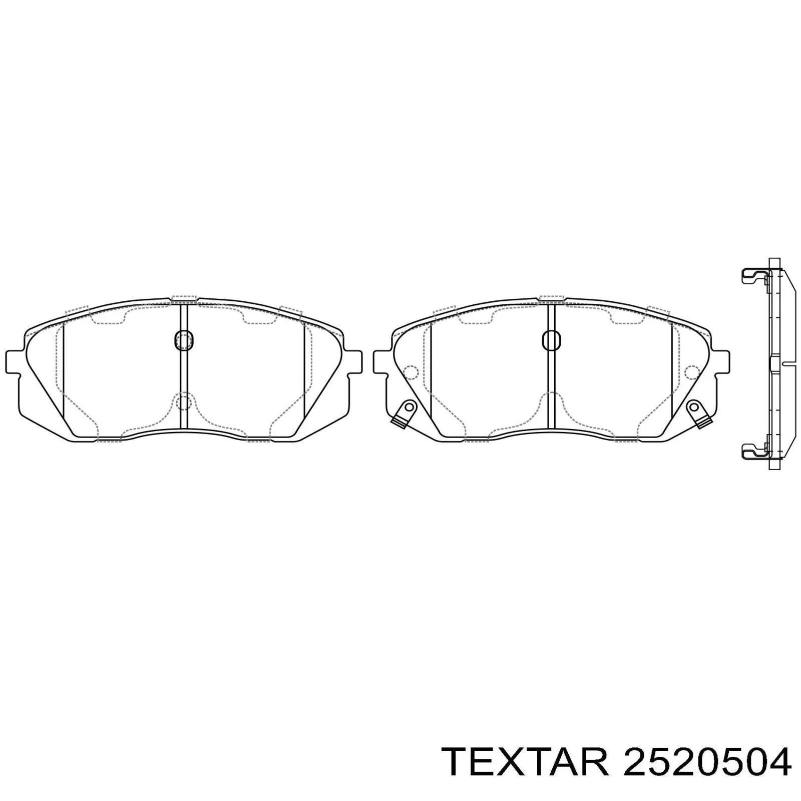 Pastillas de freno 2520504 Textar