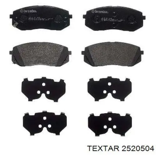 Pastillas freno delanteras Textar 2520504 precio, desde 30,10 EUR