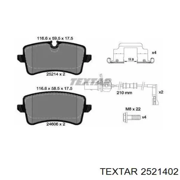 Pastillas traseras de freno Textar 2521402 precio, desde 36,07 EUR
