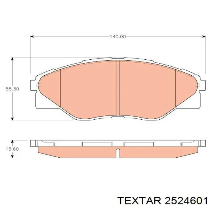 SP1544 Hi-q Pastillas delanteras