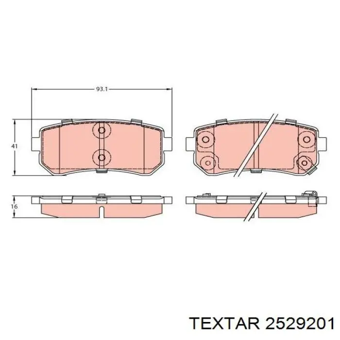 Comprar 2529201 Textar Pastillas de freno traseras