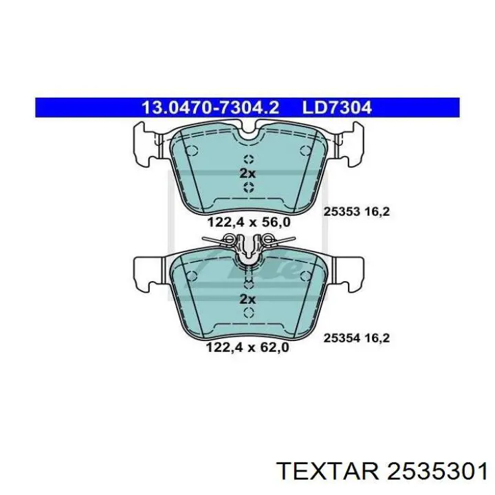 Pastillas traseras de freno Textar 2535301 precio, desde 25,02 EUR