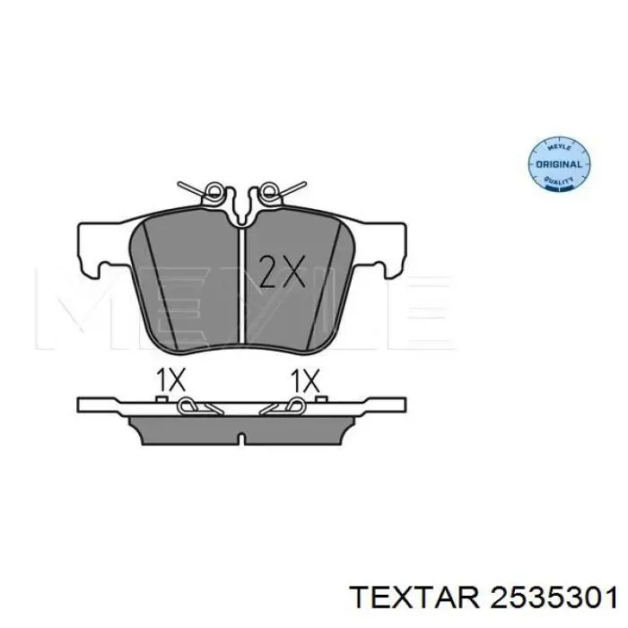 2535301 Textar Pastillas freno traseras