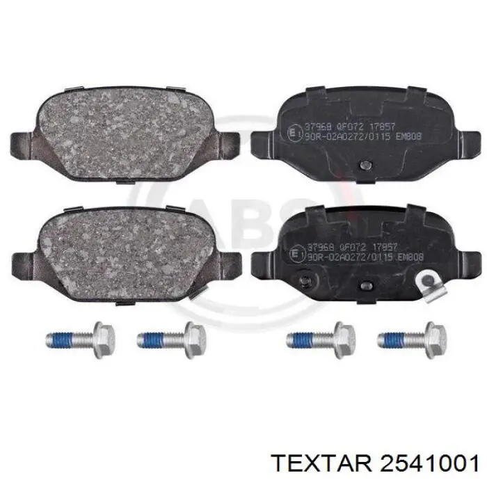 2541001 Textar pastillas de freno traseras