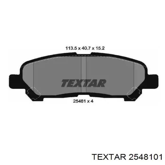 Comprar 2548101 Textar Pastillas de freno traseras