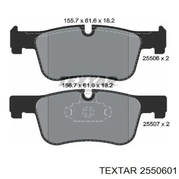 Comprar 2550601 Textar Pastillas delanteras de freno