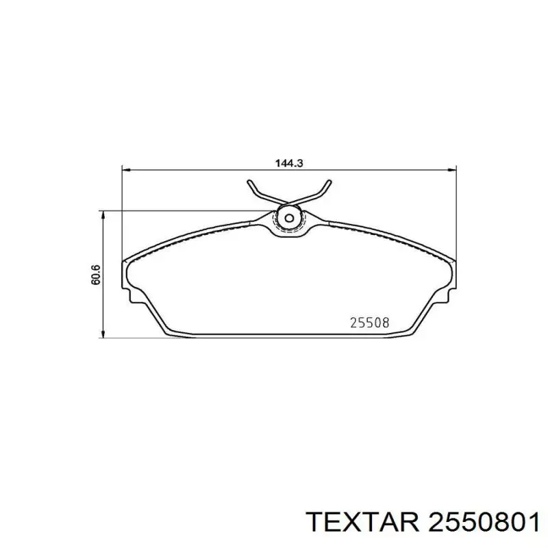 2550801 Textar pastillas de freno delanteras