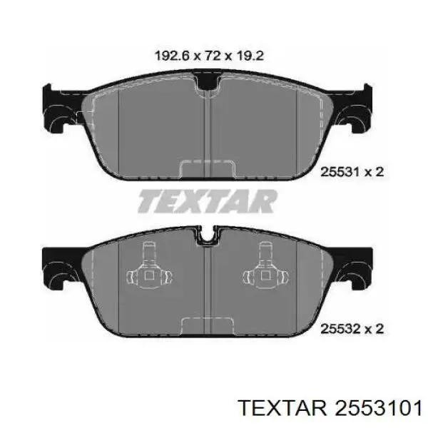 Pastillas freno delanteras Textar 2553101 precio, desde 49,92 EUR
