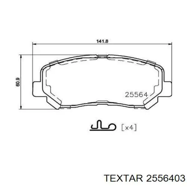 Comprar 2556403 Textar Pastillas delanteras de freno