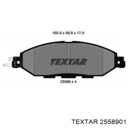 2558901 Textar pastillas de freno delanteras