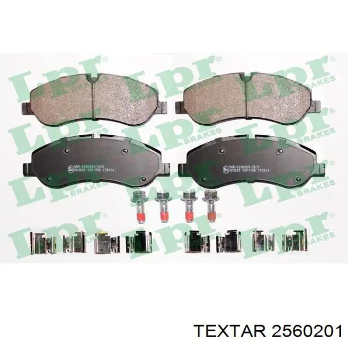 2560201 Textar pastillas de freno delanteras