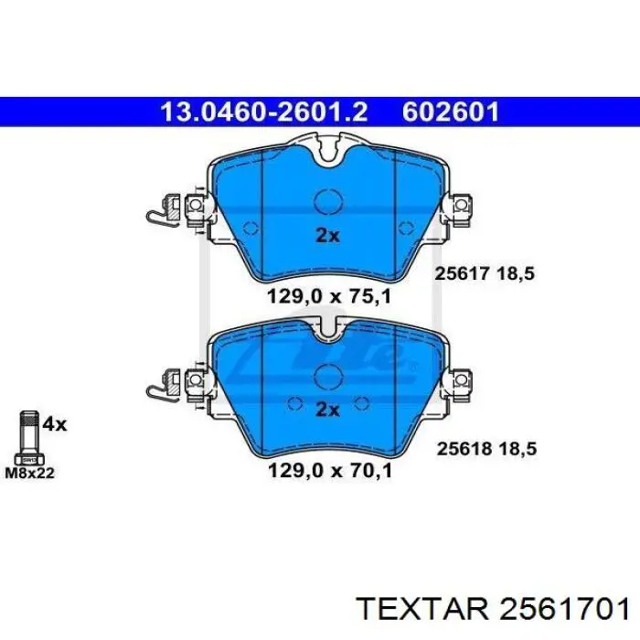 Comprar 2561701 Textar Pastillas delanteras de freno